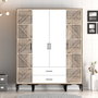 Hanah Home Armario Kumsal PTP Nogal y Blanco